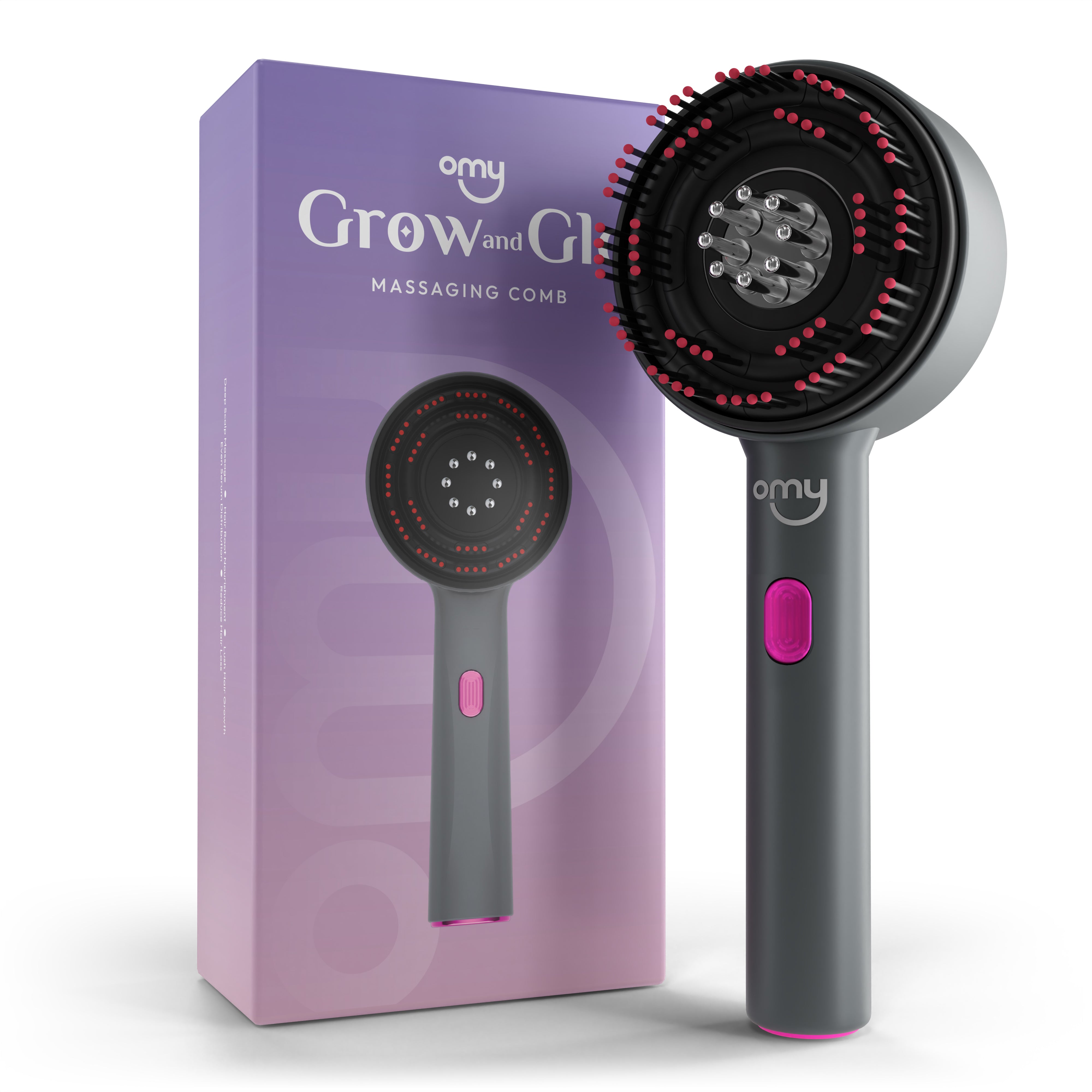 OMY Grow and Glow Massaging Comb