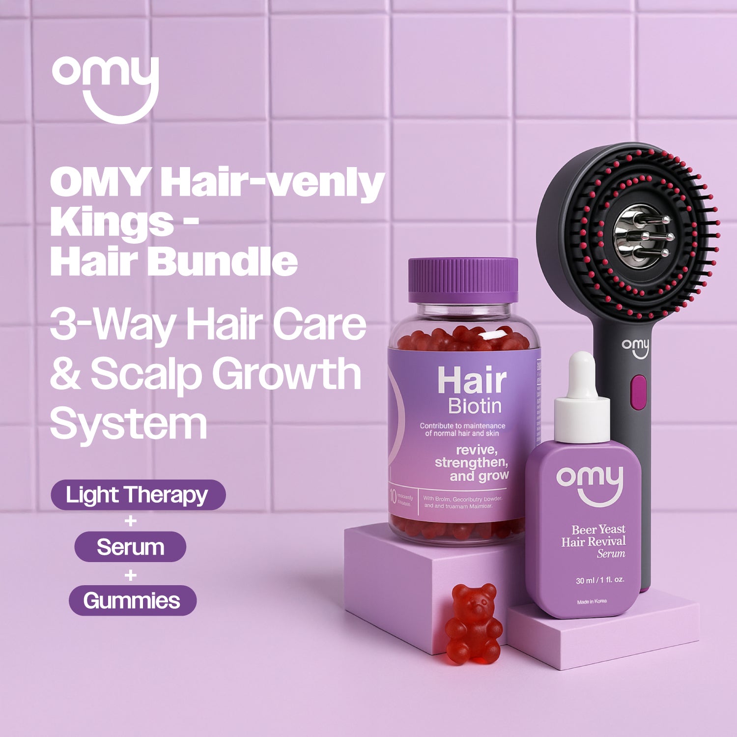 3 Hair-venly Kings of Hair Growth - Your Complete Hair Care Solution