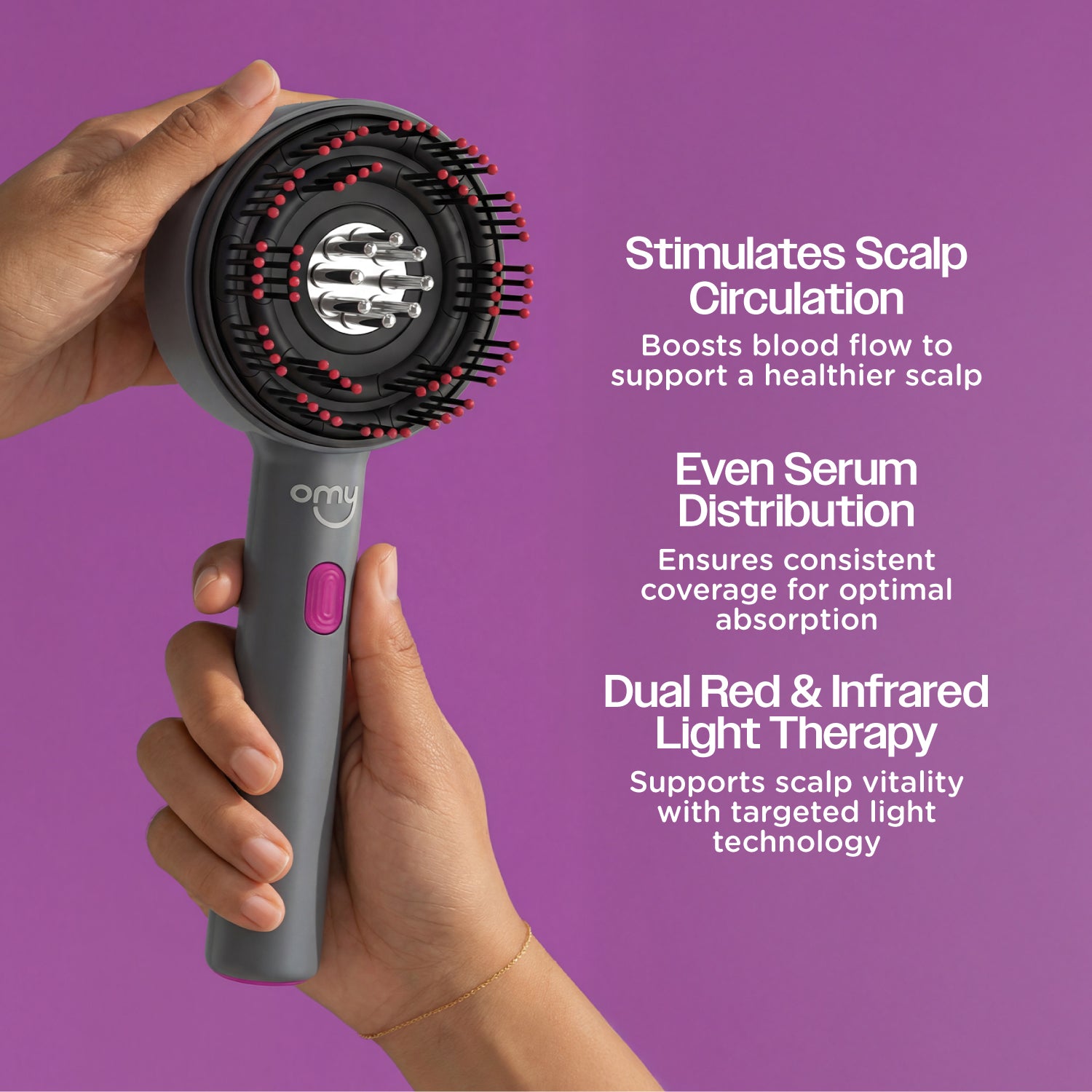 OMY Grow and Glow Massaging Comb