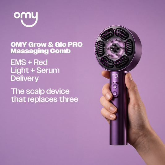 OMY Grow & GIo PRO Massaging Comb