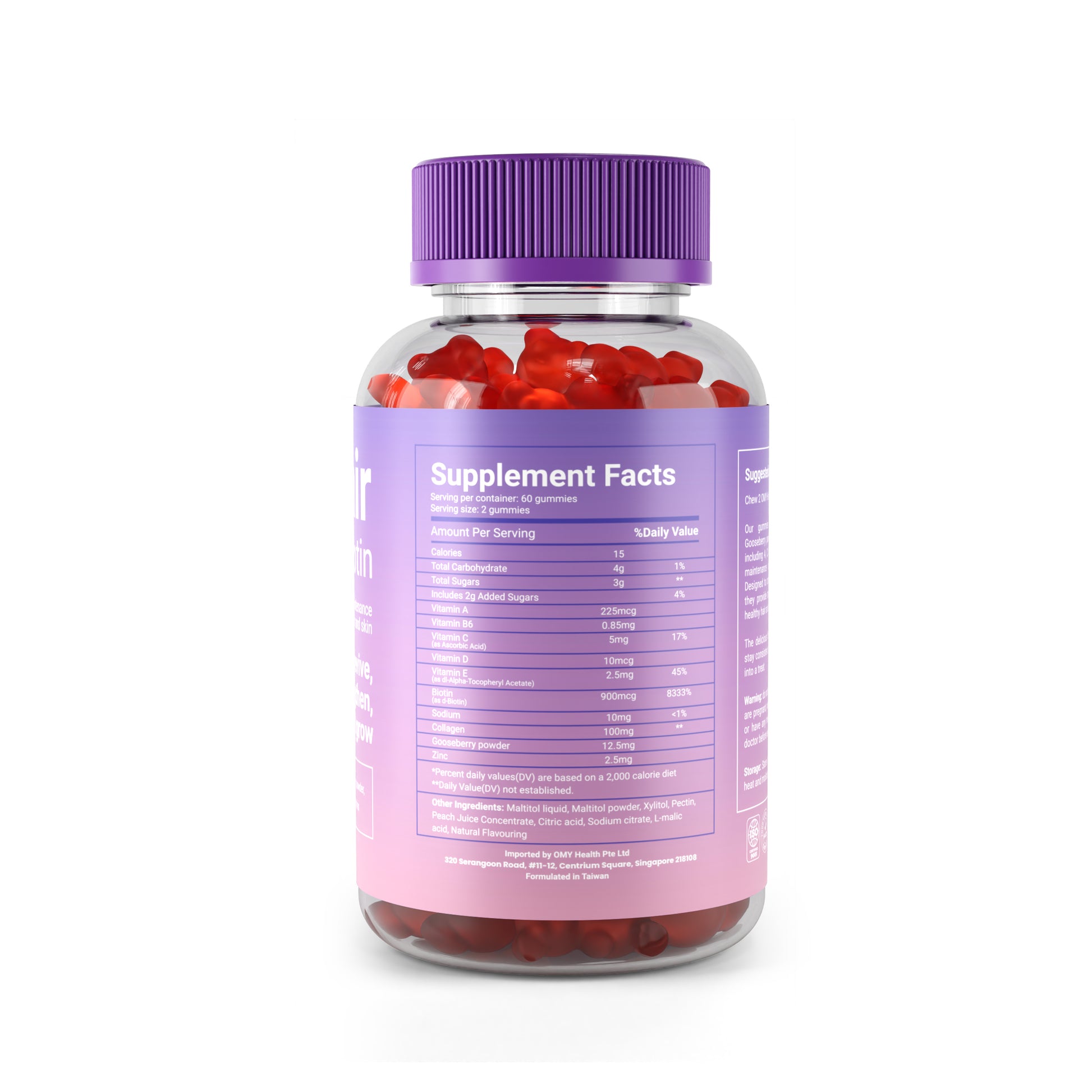 OMY Hair Biotin Gummies